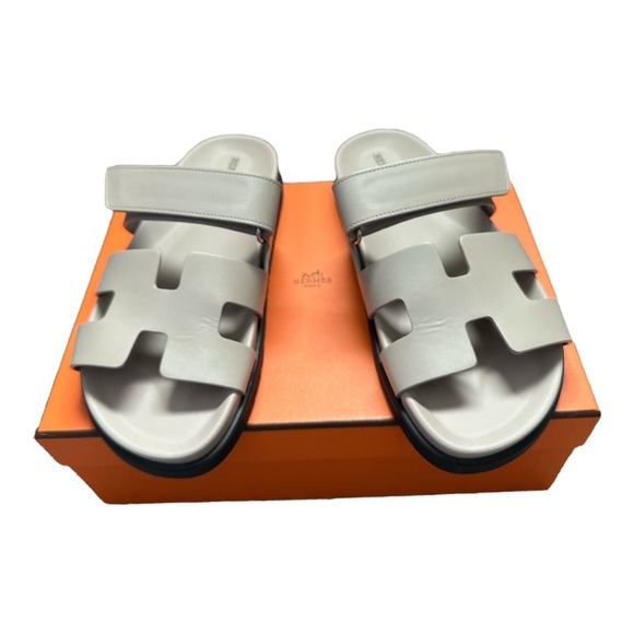 Hermes Shoes - Hermès Chypre Beige Mastic Sandals